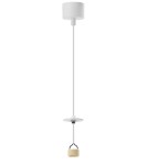 Single pendant lamps - Azzardo LUCAS BASE 1R Pendant GU10 WH White 1xGU10 Pendant Lamp without Shade (shade to be ordered separately) AZ6157 - product 1
