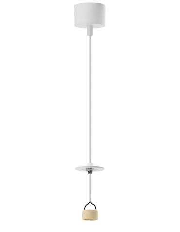 Azzardo LUCAS BASE 1R Pendant GU10 WH White 1xGU10 Pendant Lamp without Shade (shade to be ordered separately) AZ6157