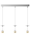 Azzardo LUCAS BASE 3L Pendant GU10 WH White 3xGU10 Triple Pendant Lamp without Shades (shades ordered separately) AZ6163