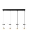 Azzardo LUCAS BASE 4L Pendant GU10 BK Black Matte 4xGU10 Quad Pendant Lamp without Shades (shades ordered separately) AZ6193