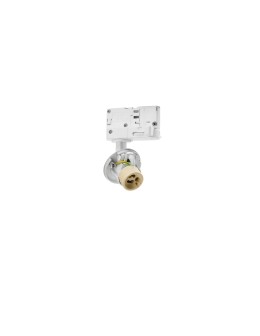 Azzardo LUCAS BASE TRACK 3 LINE GU10 WH White 1xGU10 Reflector for 3 Phase Rail without Shade (shade ordered separately)...