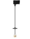 Azzardo LUCAS BASE TRACK 3 LINE Pendant GU10 BK Black 1xGU10 for 3 Phase Rail Pendant without Shade AZ6154