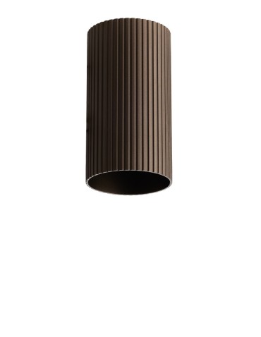 Azzardo LUCAS RIBBED TUBE 10 COFFEE Coffee Fluted Tube Shade for Completed Lamp AZ6129