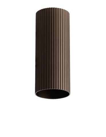 Azzardo LUCAS RIBBED TUBE 30 COFFEE Coffee Fluted Tube Shade for Completed Lamp AZ6141
