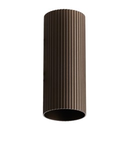 Azzardo LUCAS RIBBED TUBE 30 COFFEE Kawowy Klosz Ryflowany Tuba do Skompletowania Lampy AZ6141