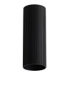 Azzardo LUCAS RIBBED TUBE 40 BK Black Mat Fluted Tube Shade for Completed Lamp AZ6142