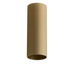 Azzardo LUCAS RIBBED TUBE 40 BRASS GOLD Mosiądz/Złoty Anodowany Klosz Ryflowany Tuba do Skompletowania Lampy AZ6144