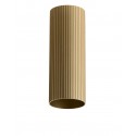 Azzardo LUCAS RIBBED TUBE 40 BRASS GOLD Mosiądz/Złoty Anodowany Klosz Ryflowany Tuba do Skompletowania Lampy AZ6144