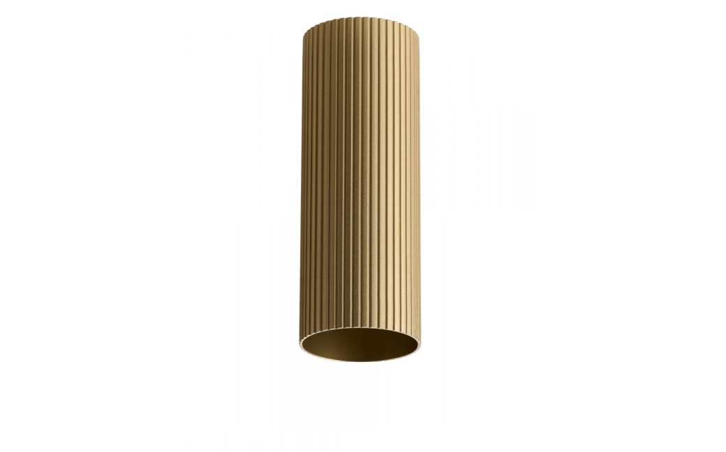 Azzardo LUCAS RIBBED TUBE 40 BRASS GOLD Mosiądz/Złoty Anodowany Klosz Ryflowany Tuba do Skompletowania Lampy AZ6144