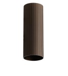 Lampshades of lighting systems - Azzardo LUCAS RIBBED TUBE 40 COFFEE Coffee Fluted Tube Shade for Completed Lamp AZ6145 - product 1