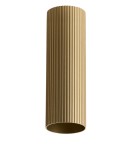 Lampshades of lighting systems - Azzardo LUCAS RIBBED TUBE 50 BRASS GOLD Brass/Gold Anodized Fluted Shade Tube for Completed Lamp AZ6148 - product 1