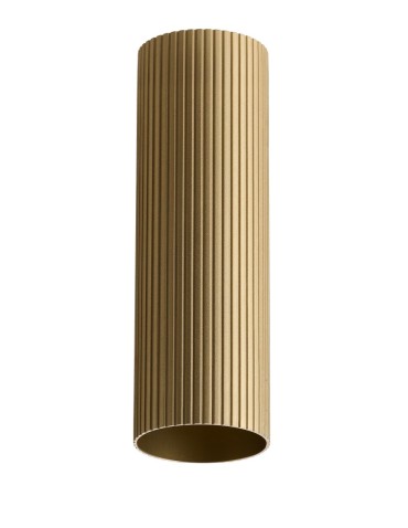 Azzardo LUCAS RIBBED TUBE 50 BRASS GOLD Brass/Gold Anodized Fluted Shade Tube for Completed Lamp AZ6148