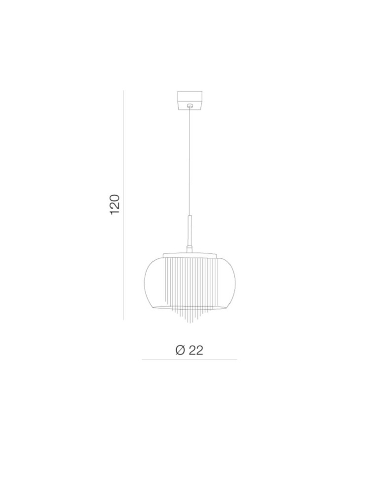 Glamour pendant lamps - Azzardo REGO 1 1xG9 Pendant Transparent/Chrome AZ3081 - product kolory-swiatla.pl 3