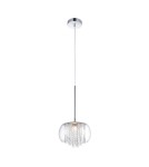Glamour pendant lamps - Azzardo REGO 1 1xG9 Pendant Transparent/Chrome AZ3081 - product 1