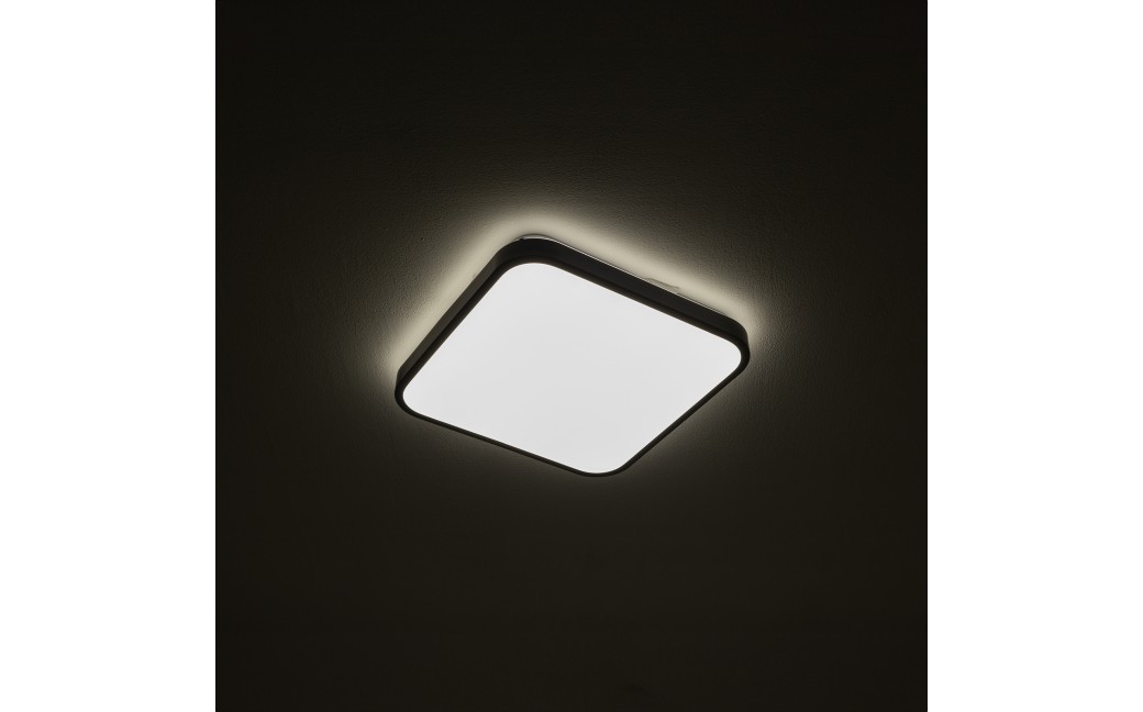 Nowodvorski AGNES SQUARE LED PRO Lampy sufitowe Plafon Max moc 16W LED IP44 3000K Czarny 10983