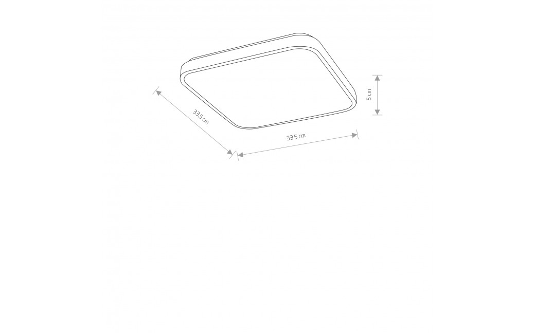 Nowodvorski AGNES SQUARE LED PRO Lampy sufitowe Plafon Max moc 16W LED IP44 3000K Czarny 10983