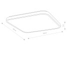 LED Plafonds - Nowodvorski AGNES SQUARE LED PRO Ceiling Lamps Plafond Max power 64W LED IP44 3000K Black 10987 - product 6