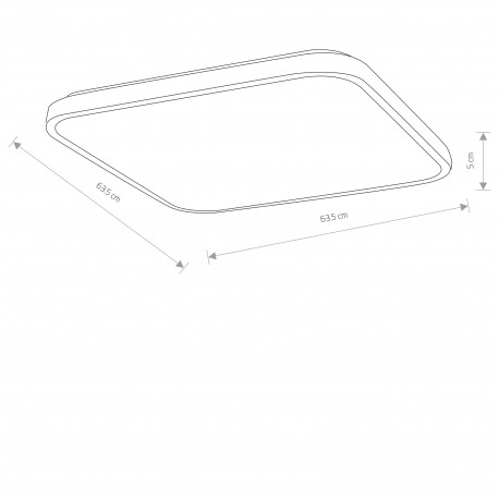 Nowodvorski AGNES SQUARE LED PRO Lampy sufitowe Plafon Max moc 64W LED IP44 3000K Czarny 10987