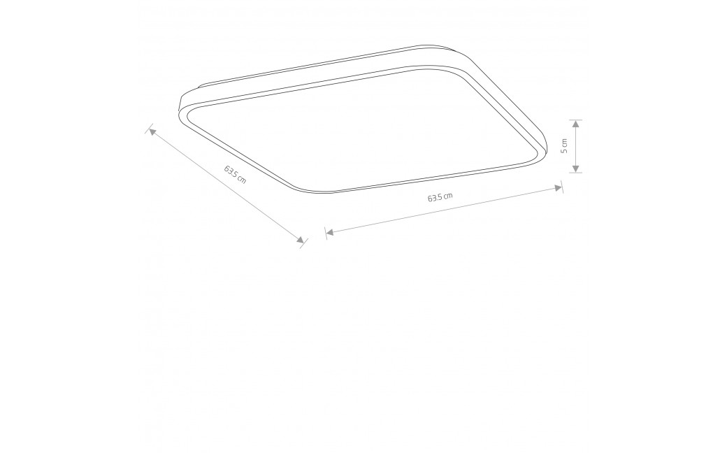 Nowodvorski AGNES SQUARE LED PRO Lampy sufitowe Plafon Max moc 64W LED IP44 3000K Czarny 10987