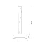 Modern pendant lamps - Nowodvorski SATELLITE M Ceiling lamps Pendant lamps Max wattage 25W only LED E27 Silk gray 11231 - product 8