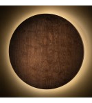 Designer wall lamps - Nowodvorski RING TIMBER LED XL Wall Mounts Max power 16W LED 3000K Dark wood 11292 - product 2