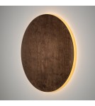 Designer wall lamps - Nowodvorski RING TIMBER LED XL Wall Mounts Max power 16W LED 3000K Dark wood 11292 - product 4