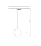 Lamps for 3-phase busbars - Nowodvorski CTLS SNOWBALL Rail systems 3-circuit CTLS Lamps Max wattage 12W only LED G9 Black 11295 - product 7