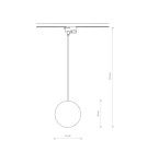 Lamps for 1 phase busbars - Nowodvorski PROFILE SNOWBALL Rail systems 1-circuit Profile Lamps Max wattage 12W only LED G9 Black 11297 - product 7