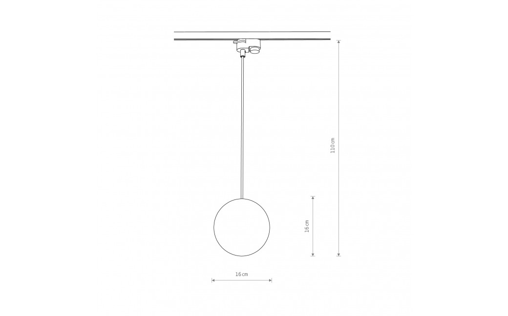 Nowodvorski PROFILE SNOWBALL Systemy szynowe 1-obwodowy Profile Lampy Max moc 12W only LED G9 Czarny 11297