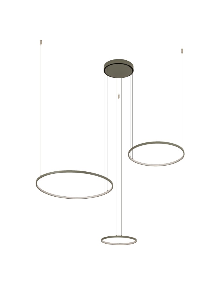 Pendant lamps circles - Nowodvorski CIRCOLO LED Ceiling Lamps Pendant Lamps Max power 45W LED 3000K Silk olive 11398 - product kolory-swiatla.pl 3