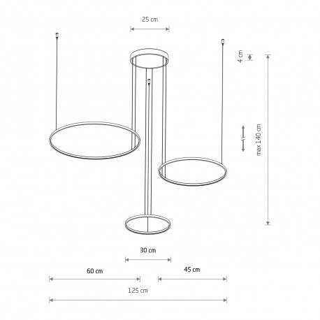 Nowodvorski CIRCOLO LED Lampy sufitowe Lampy wiszące Max moc 45W LED 3000K Silk olive 11398