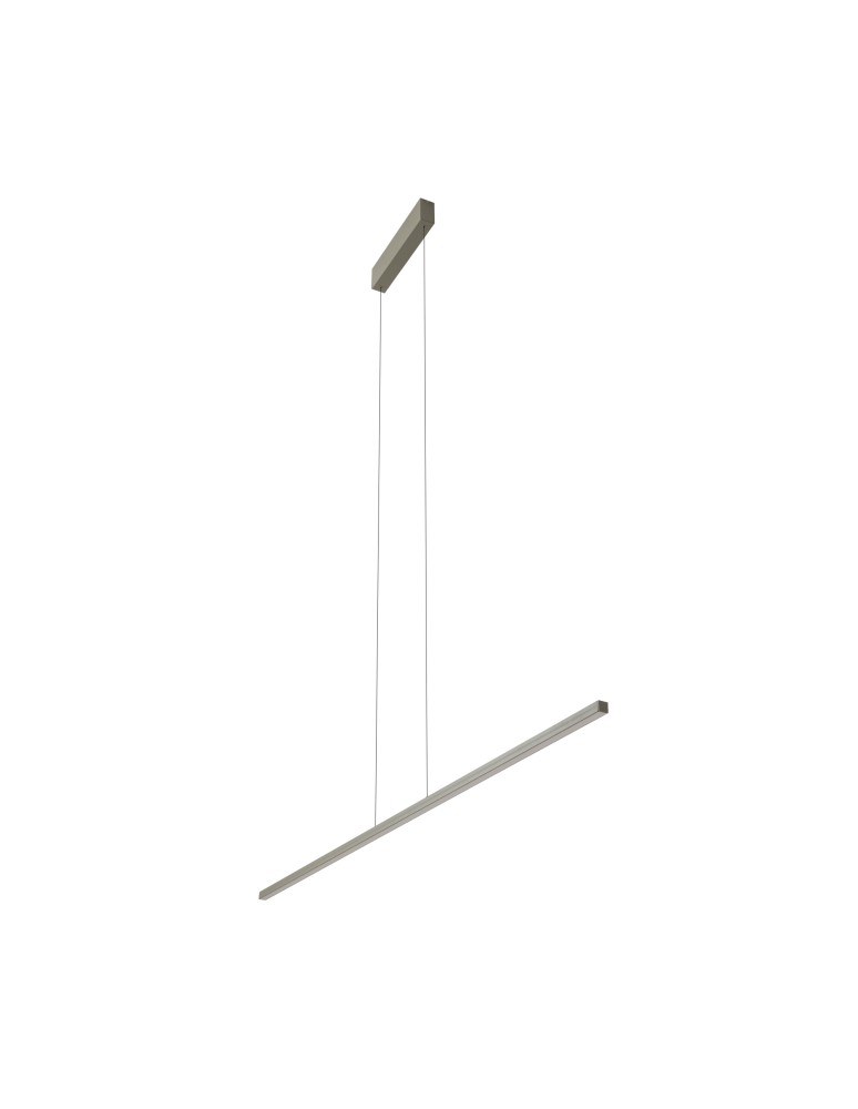 Pendant lamps over the island - Nowodvorski BAR LED M Linear ceiling lamps Max power 32W LED 3000K Silk olive 11400 - product kolory-swiatla.pl 3