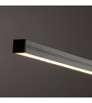 Pendant lamps over the island - Nowodvorski BAR LED M Linear ceiling lamps Max power 32W LED 3000K Silk olive 11400 - product 5