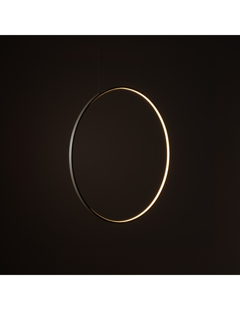 Pendant lamps circles - Nowodvorski CIRCOLO LED M Ceiling lamps Pendant lamps Max wattage 21W LED 3000K Silk olive 11401 - product kolory-swiatla.pl 2