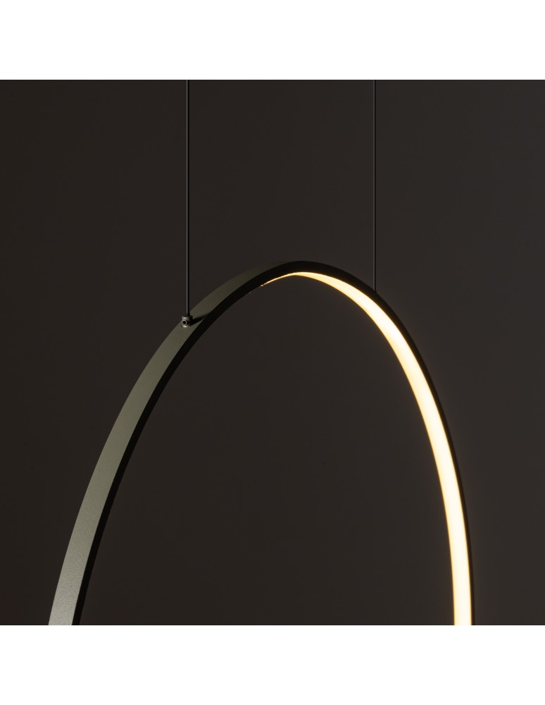 Pendant lamps circles - Nowodvorski CIRCOLO LED M Ceiling lamps Pendant lamps Max wattage 21W LED 3000K Silk olive 11401 - product kolory-swiatla.pl 5