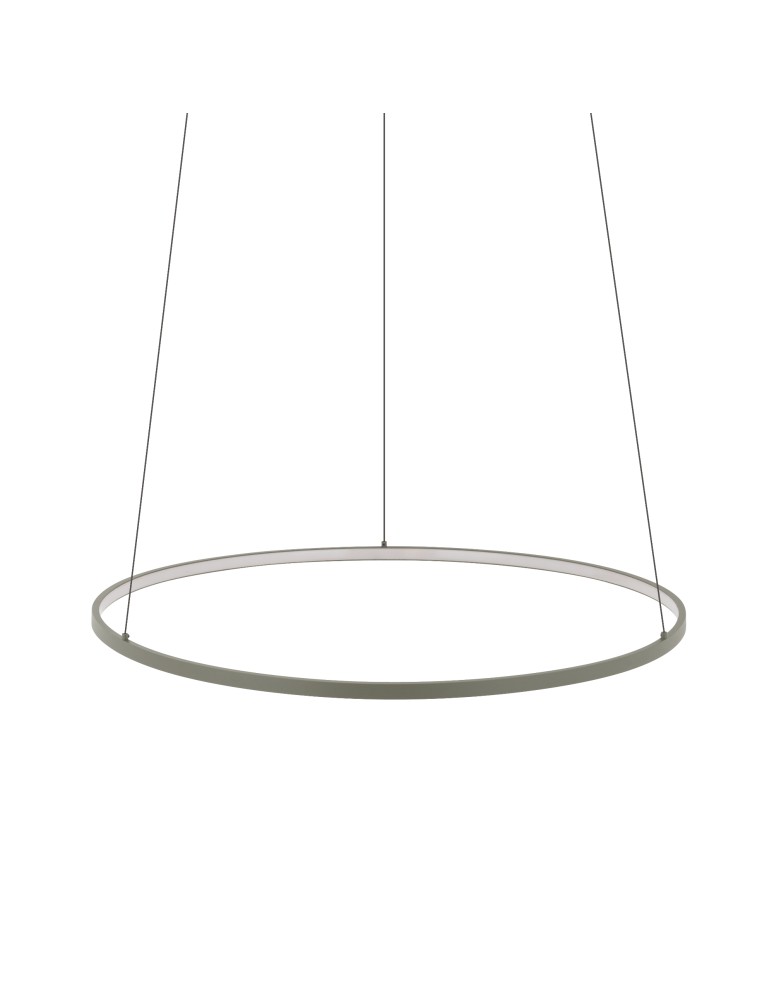 Pendant lamps circles - Nowodvorski CIRCOLO LED M Ceiling lamps Pendant lamps Max wattage 21W LED 3000K Silk olive 11403 - product kolory-swiatla.pl 3