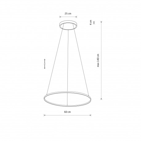 Nowodvorski CIRCOLO LED M Lampy sufitowe Lampy wiszące Max moc 21W LED 3000K Silk olive 11403