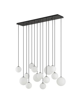 Nowodvorski SNOWBALL XIV  Lampy sufitowe Lampy wiszące Max moc 12W only LED G9  Czarny 11408