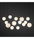 Pendant lamps spheres - Nowodvorski SNOWBALL XIV Ceiling lamps Pendant lamps Max wattage 12W only LED G9 Black 11408 - product 2