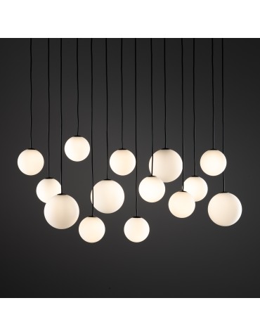 Nowodvorski SNOWBALL XIV Ceiling lamps Pendant lamps Max wattage 12W only LED G9 Black 11408 - product 2