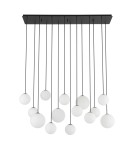 Pendant lamps spheres - Nowodvorski SNOWBALL XIV Ceiling lamps Pendant lamps Max wattage 12W only LED G9 Black 11408 - product 3