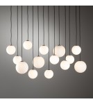 Pendant lamps spheres - Nowodvorski SNOWBALL XIV Ceiling lamps Pendant lamps Max wattage 12W only LED G9 Black 11408 - product 4