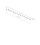 Outdoor ceiling lamps - Nowodvorski OUTLINE LED L Outdoor Ceiling Lamps Plafond Max power 50W LED IP44 3000K Black 11362 - product 6