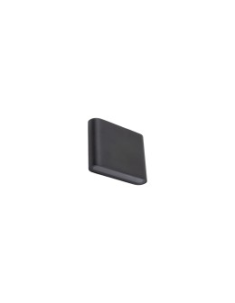 Nowodvorski SEMI LED S Zewnętrzna Ścienna Natynkowe Max moc 2x3W LED IP54 3000K Czarny 11363