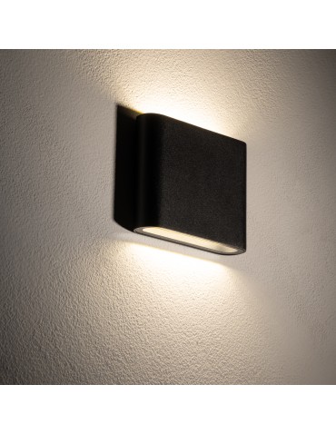 Nowodvorski SEMI LED S Outdoor Wall Mounted Max power 2x3W LED IP54 3000K Black 11363 - product 2