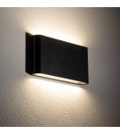 Outdoor wall lamps - Nowodvorski SEMI LED M Outdoor Wall Mounted Max power 2x5W LED IP54 3000K Black 11364 - product 2