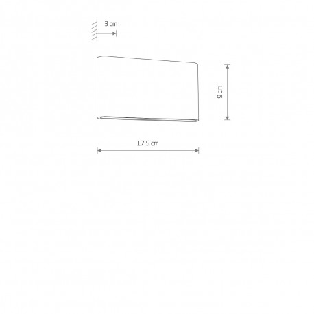 Nowodvorski SEMI LED M Zewnętrzna Ścienna Natynkowe Max moc 2x5W LED IP54 3000K Czarny 11364