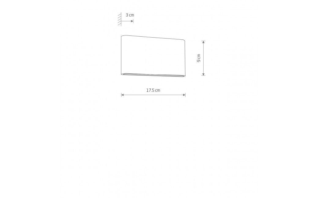 Nowodvorski SEMI LED M Zewnętrzna Ścienna Natynkowe Max moc 2x5W LED IP54 3000K Czarny 11364