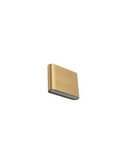 Nowodvorski SEMI LED S Outdoor Wall Mounted Max power 2x3W LED IP54 3000K Brass 11365