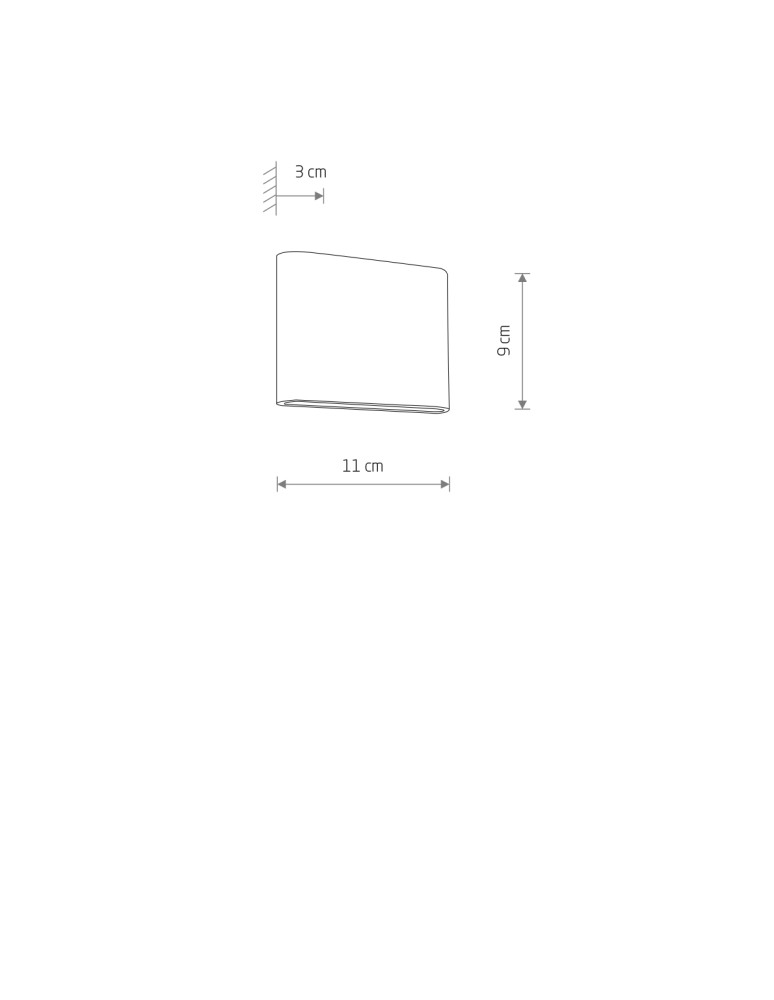 Outdoor wall lamps - Nowodvorski SEMI LED S Outdoor Wall Mounted Max power 2x3W LED IP54 3000K Brass 11365 - product kolory-swiatla.pl 5